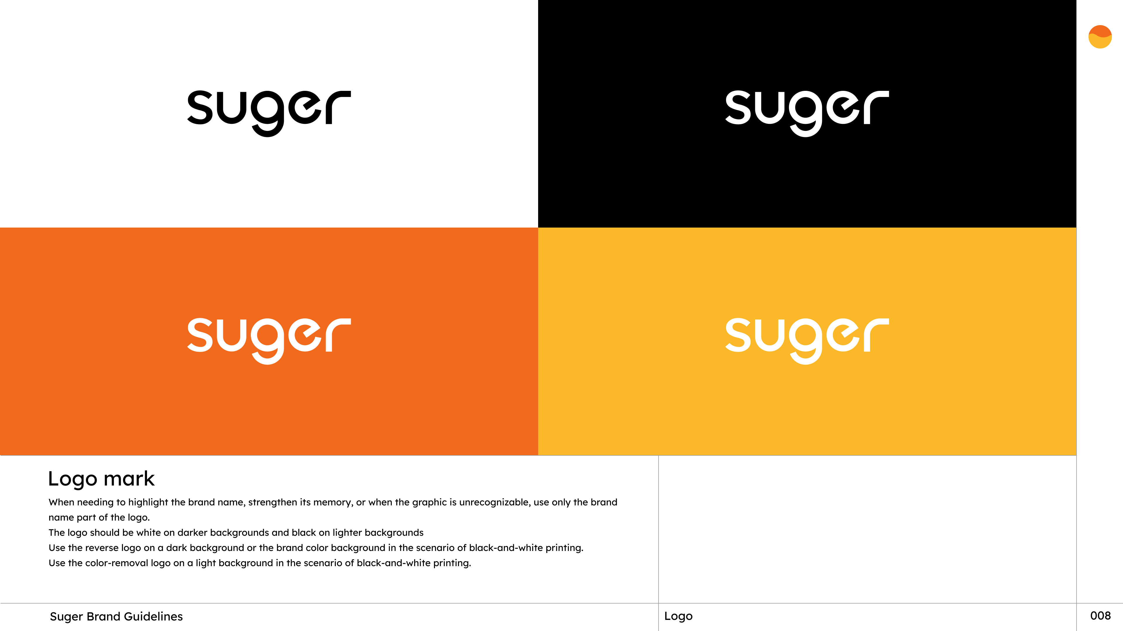 Suger wordmark variants
