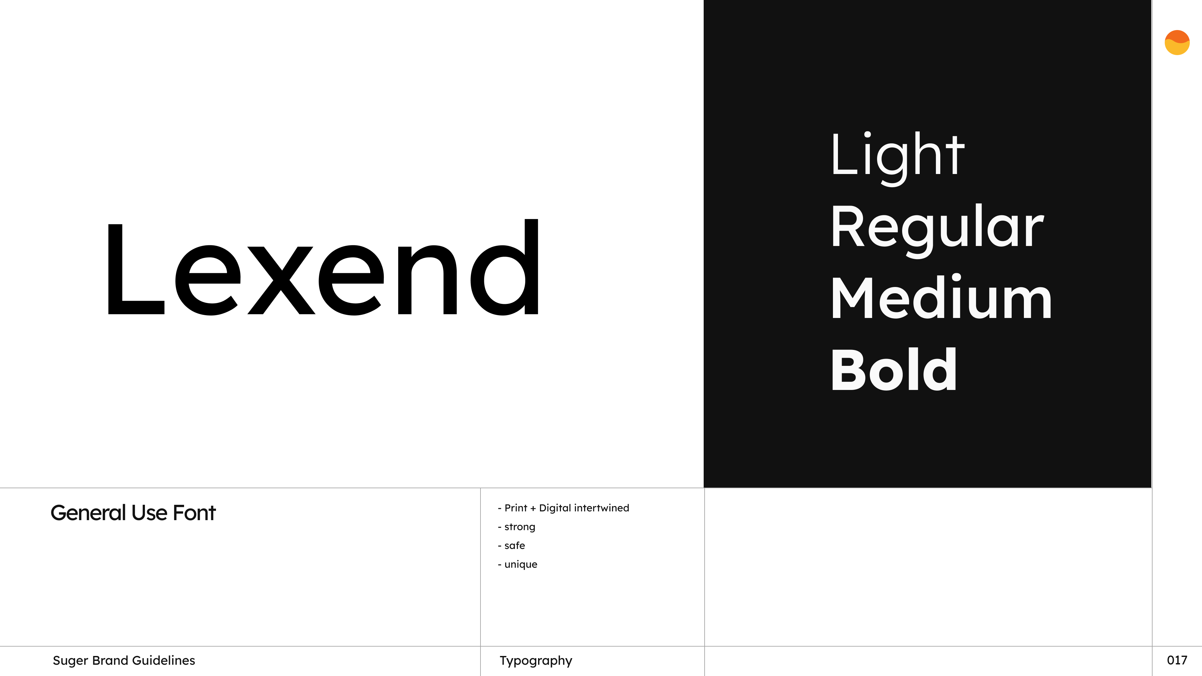 Suger typography guideline