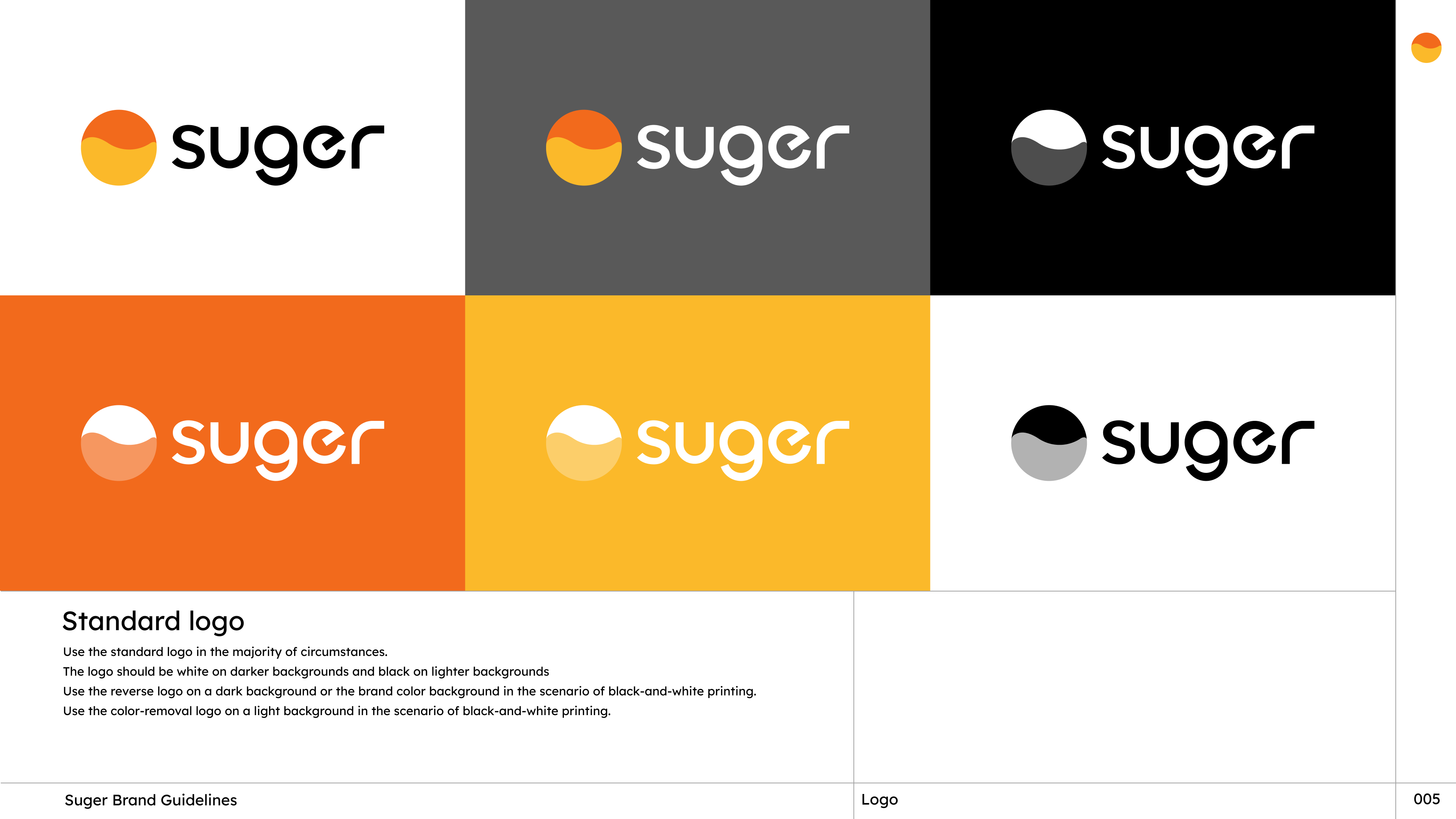 Suger standard logo variants