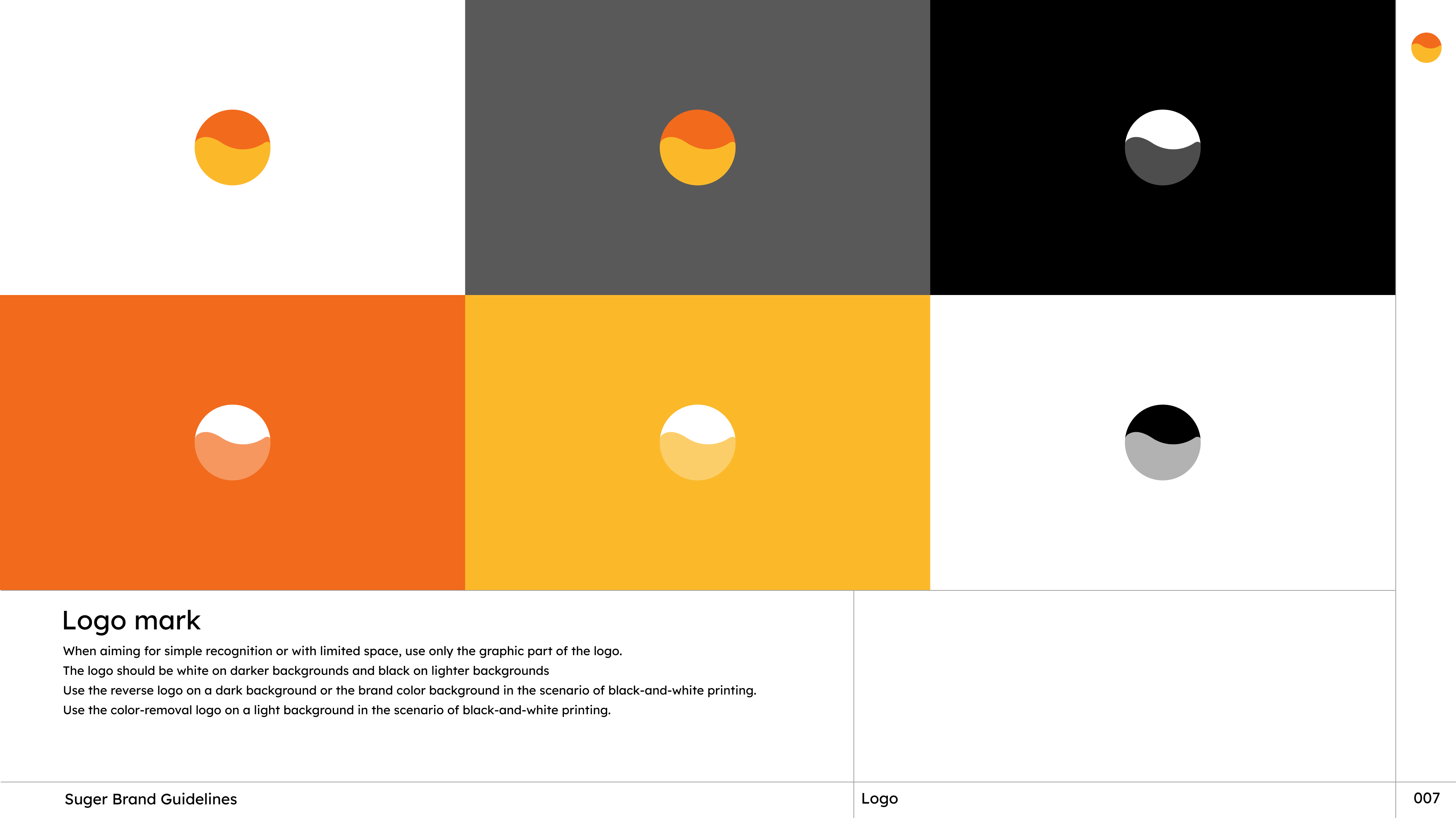 Suger logo mark variants