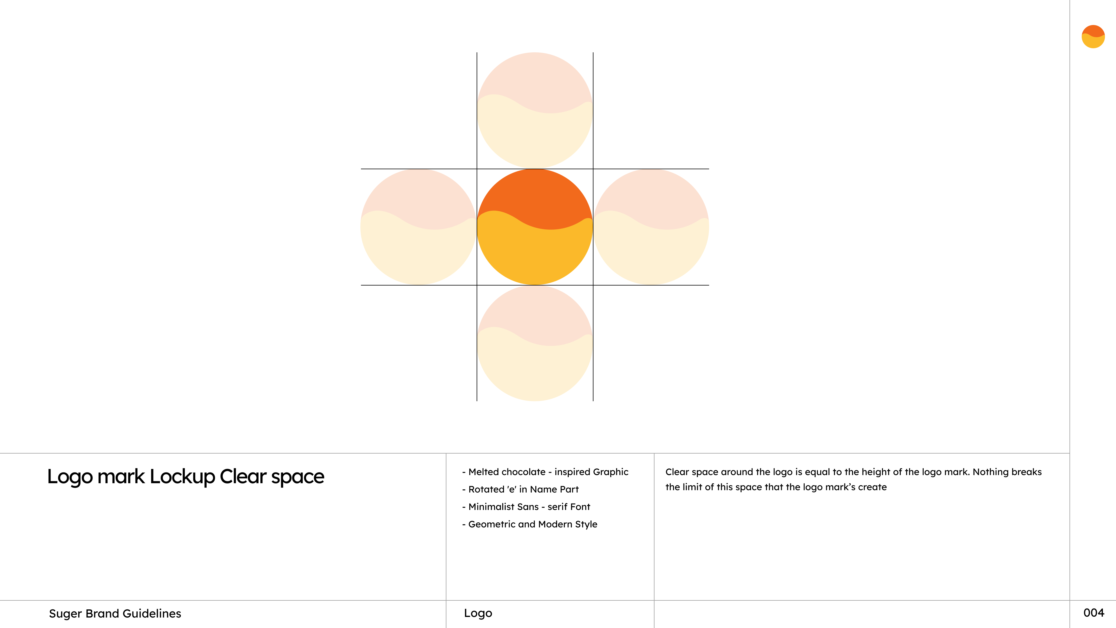 Suger logo mark clear space guideline